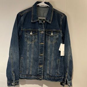 JustFab Womens Denim Jean Jacket.